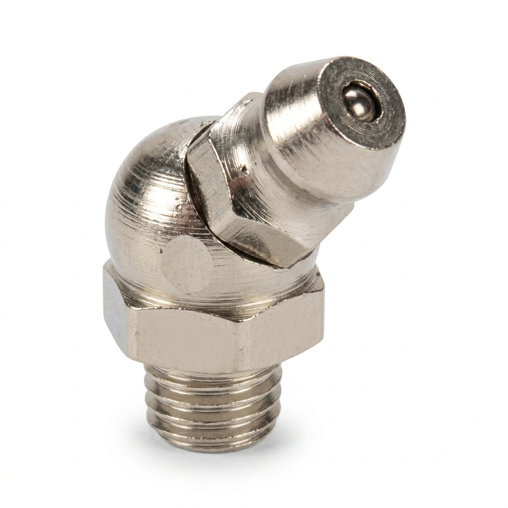 Grease Nipple -45 Deg Bent - Mild Steel