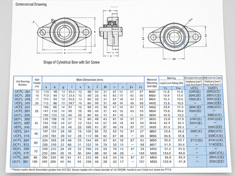 UCFL Series - Pillow Block Bearings