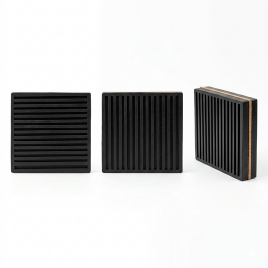 Anti Vibration Rubber Pads (Heavy duty with encased Corksheet)